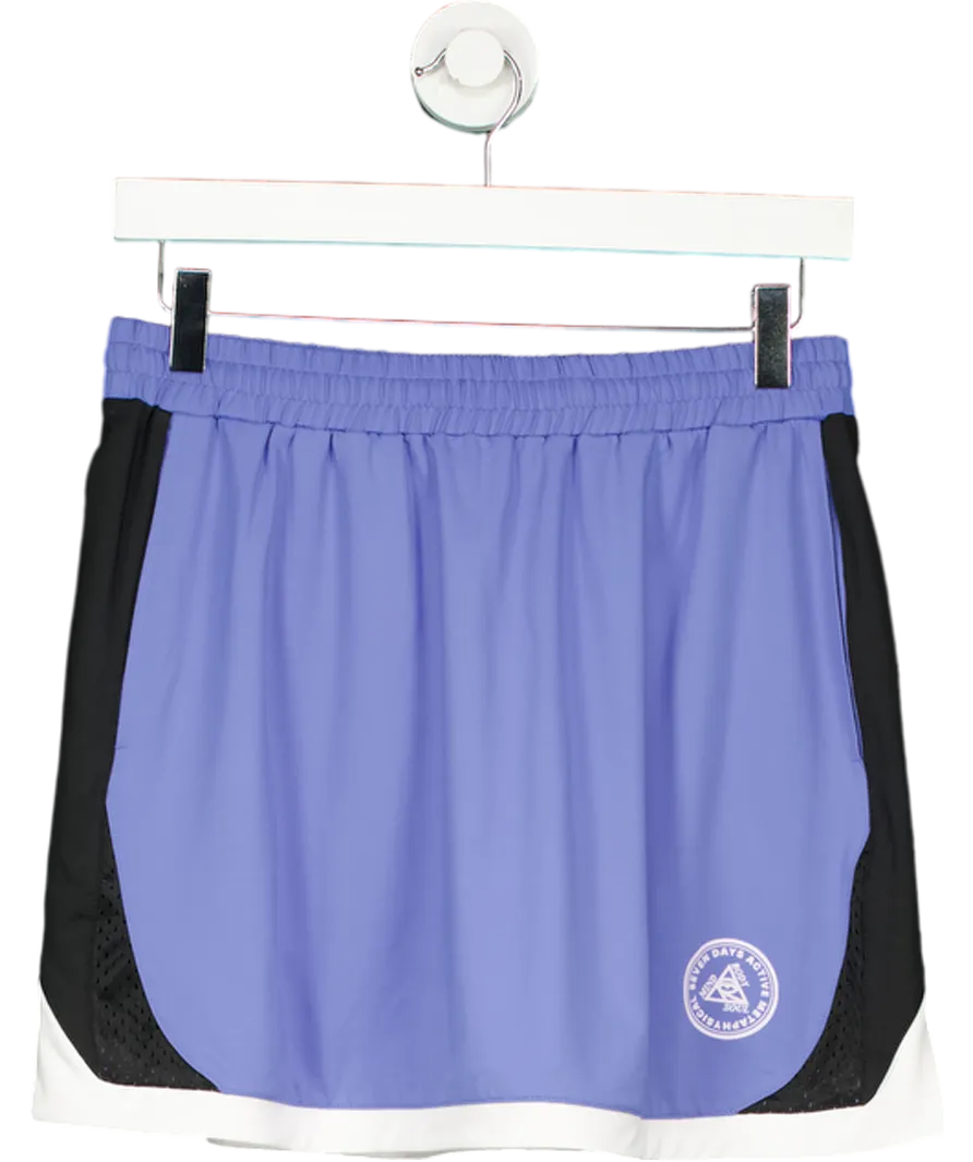 7 Days Active Blue Tech Football Skirt UK S