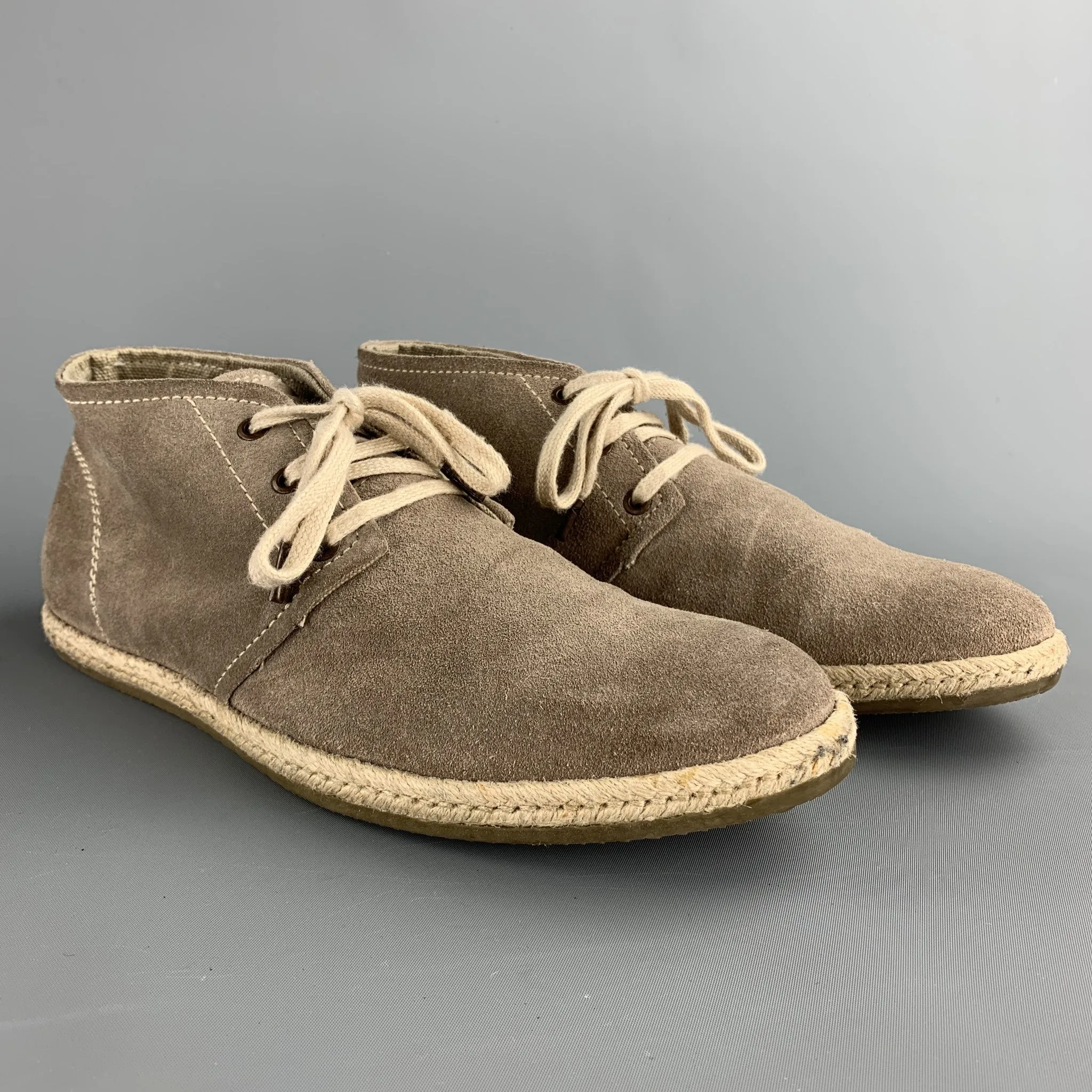 ALLSAINTS SPITALFIELDS Size 8 Taupe Suede Lace Up Chukka Boots