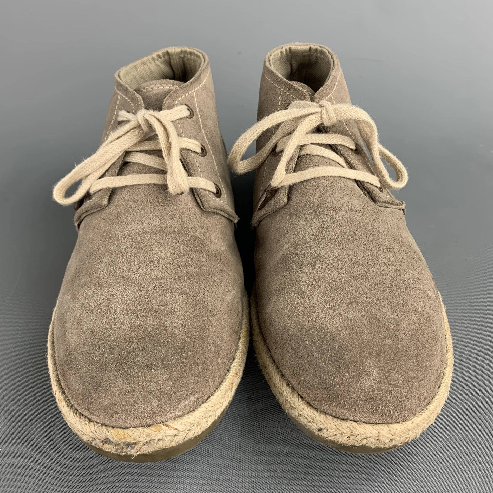 ALLSAINTS SPITALFIELDS Size 8 Taupe Suede Lace Up Chukka Boots