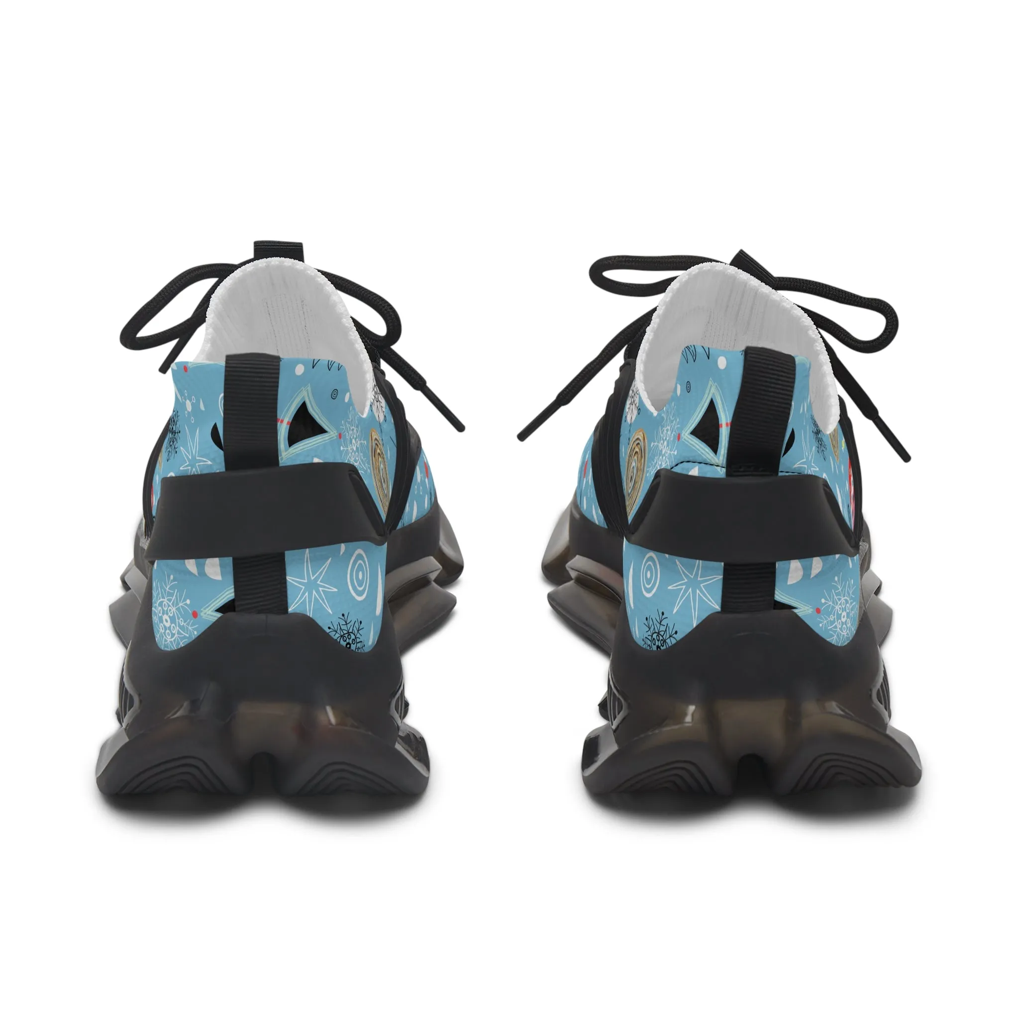Colorful Winter Owls Women's Mesh Sneakers