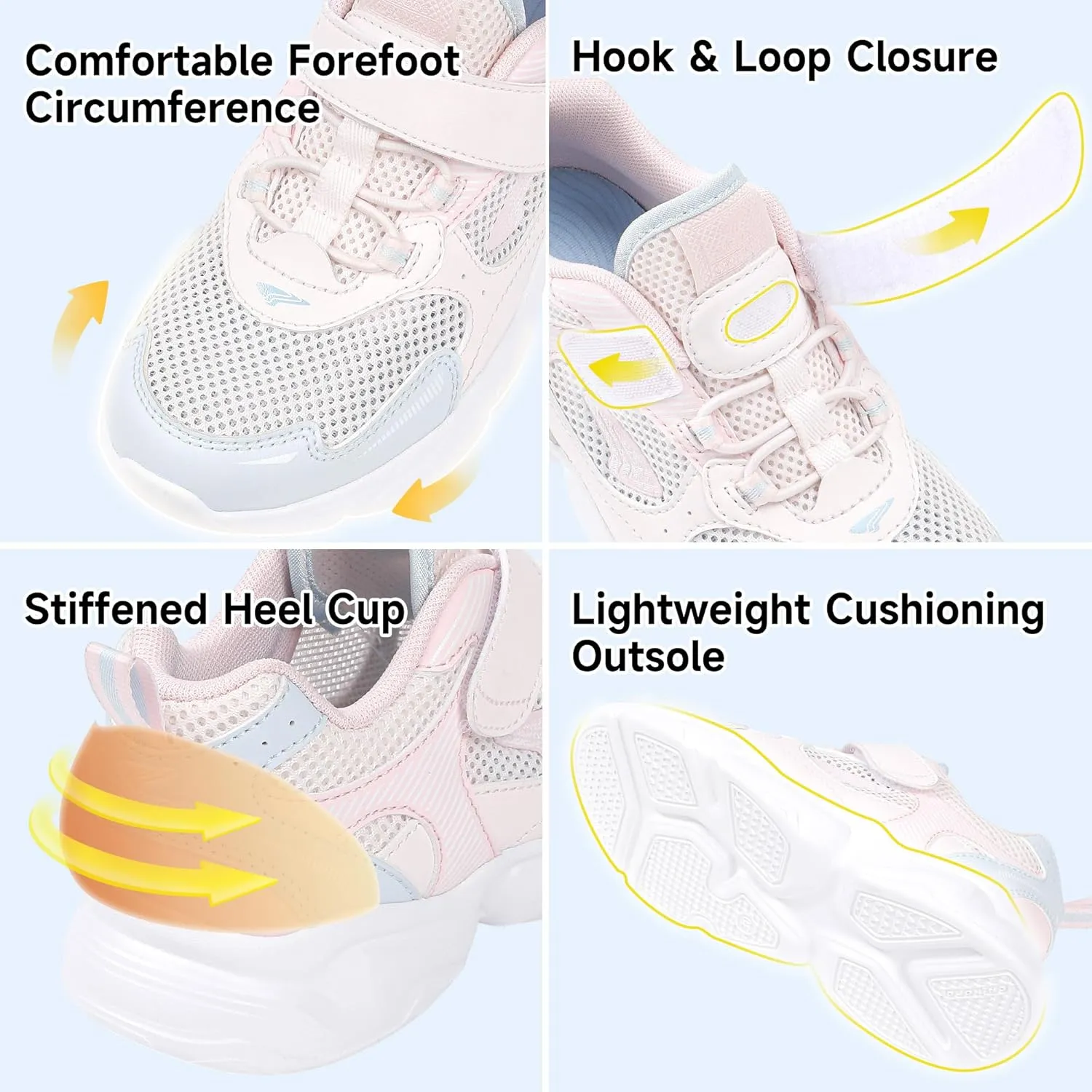 Dr Kong Toddler Shoes Kids Shoes for Boys and Girls Lightweight Durable Casual Athletic Kids Sneakers for Toddlers and Little Kids