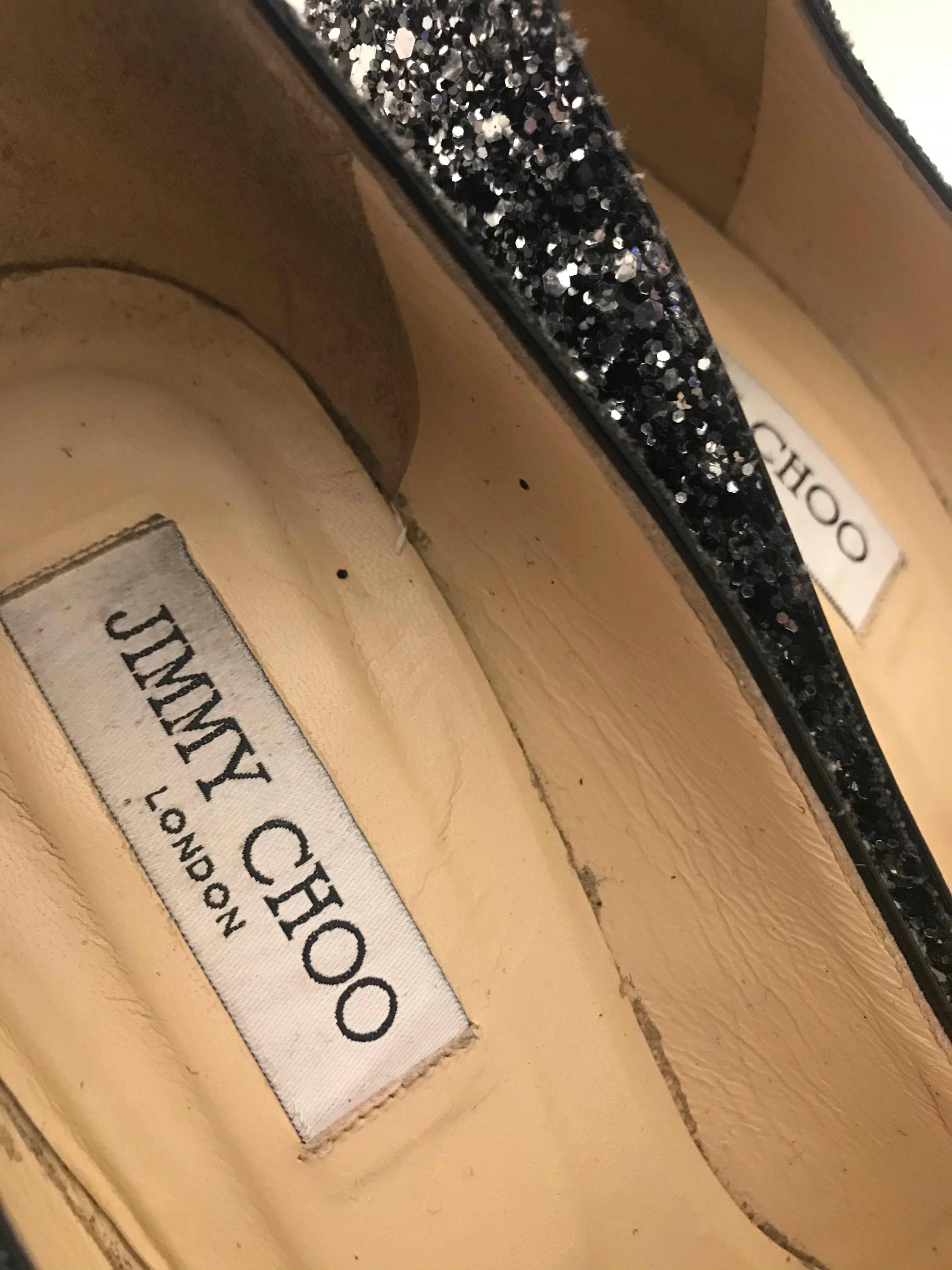 Glitter Platform Heels