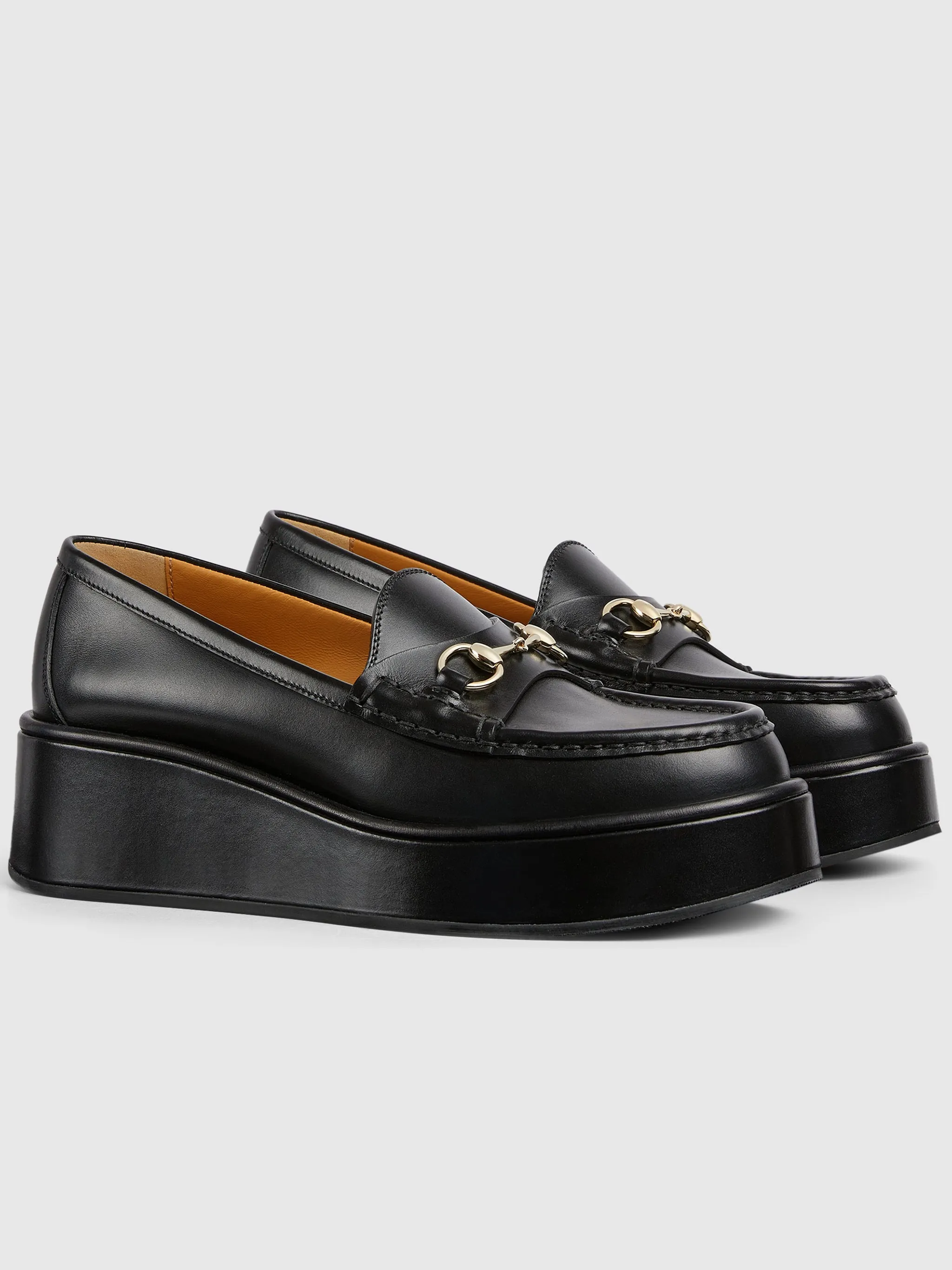 Horsebit Wedge Loafers