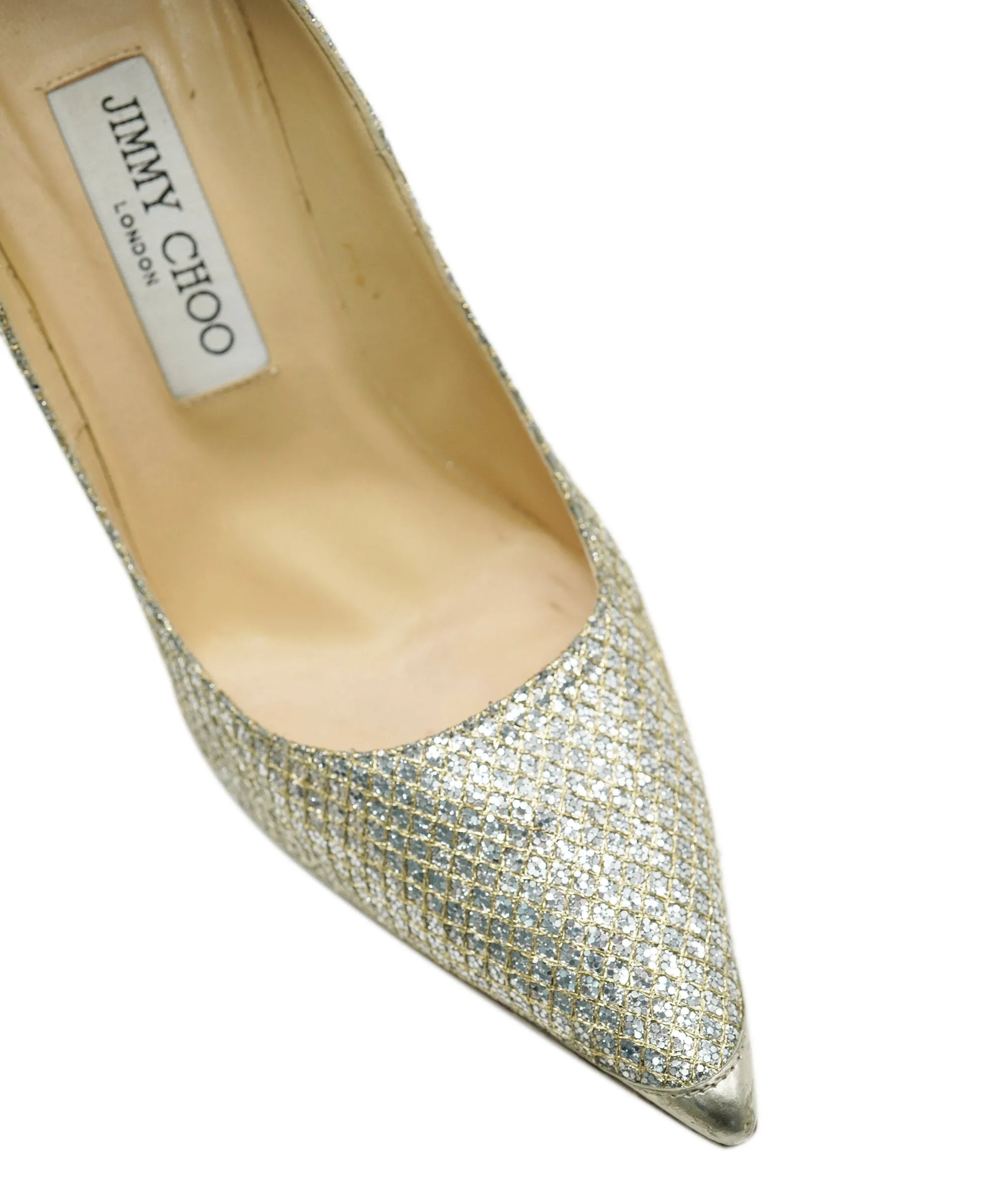 Jimmy choo shimmer point toe heels size 37.5 AJC0643
