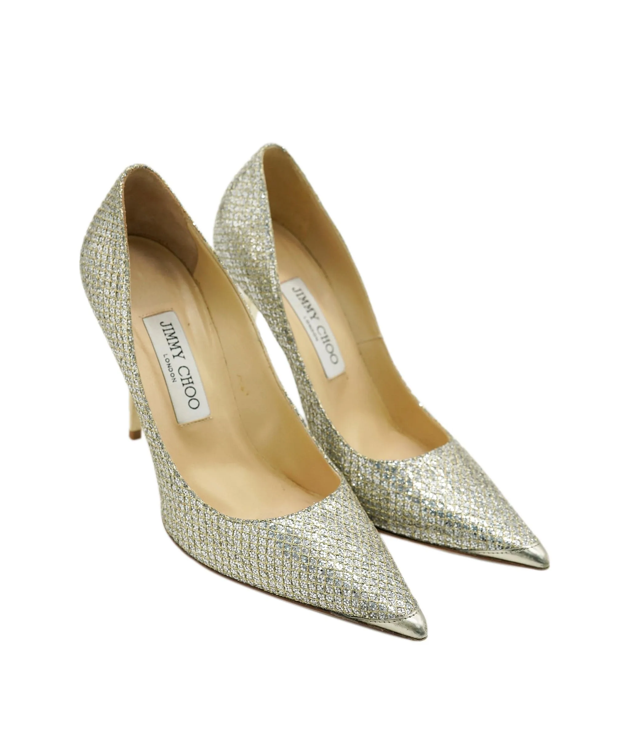 Jimmy choo shimmer point toe heels size 37.5 AJC0643