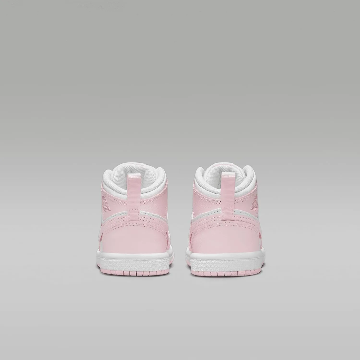 Jordan 1 Mid Baby/Toddler Shoes (DQ8425-608, Pink Foam/Fire Red/White)
