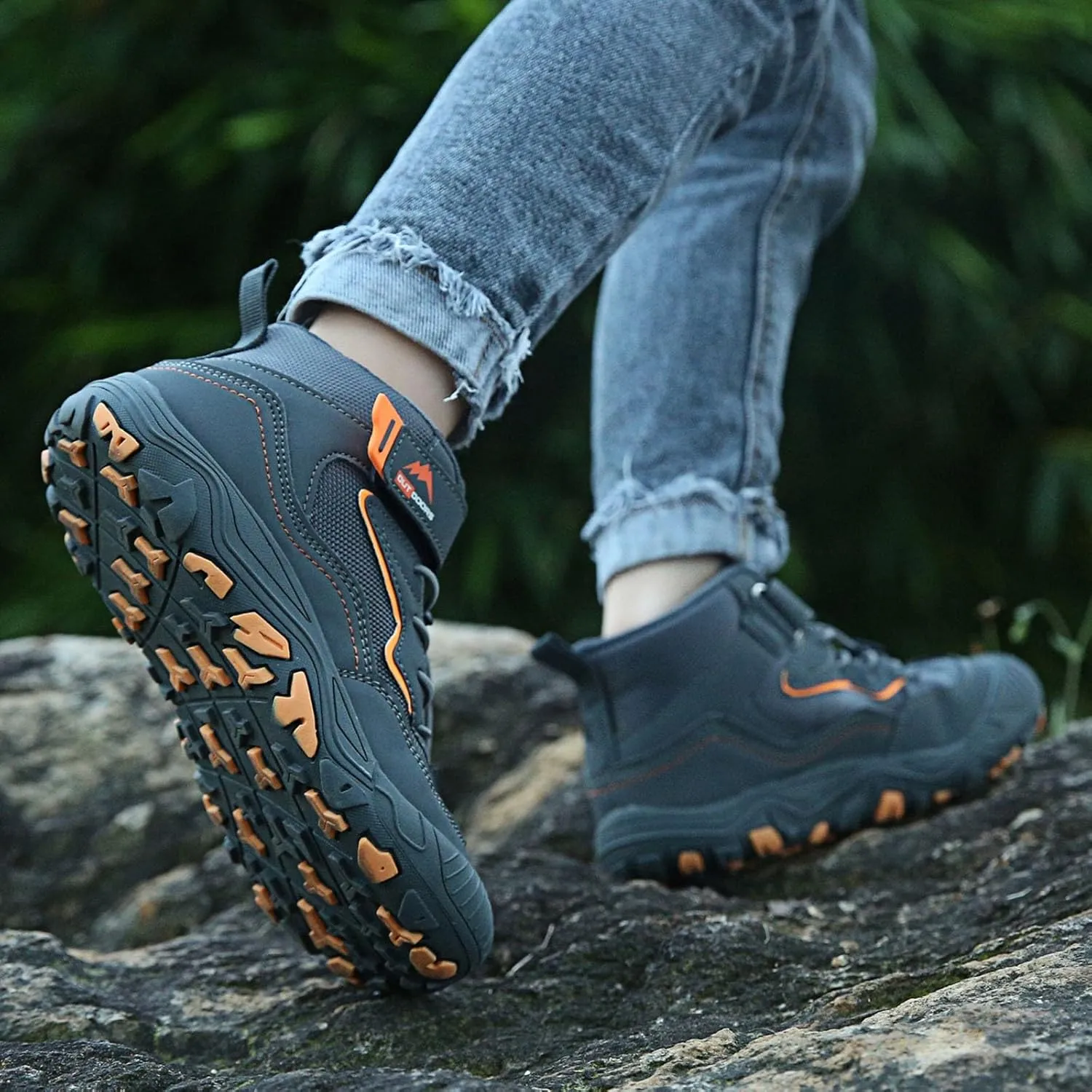 Kids Shoes Boys Girls High Top Sneaker Lace-Up Walking Causal Tennis Shoes Hiking Outdoor Ankle Booties Little/Big Kid