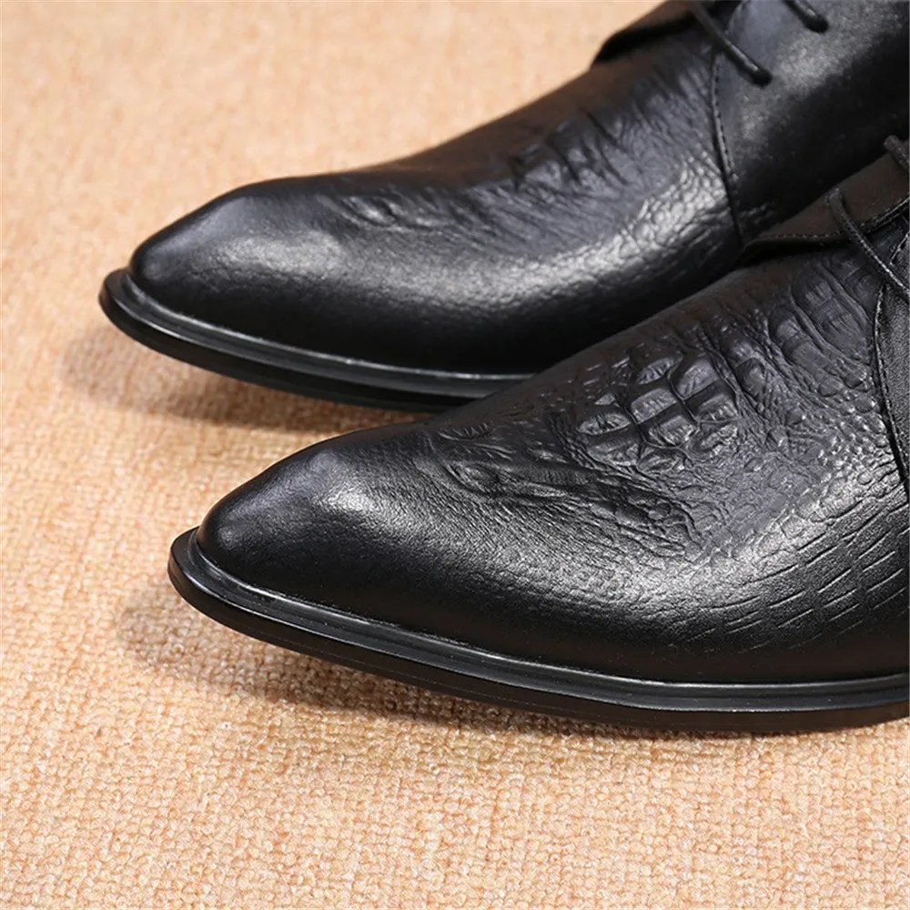 Mens Lace Up Black Oxford Shoes