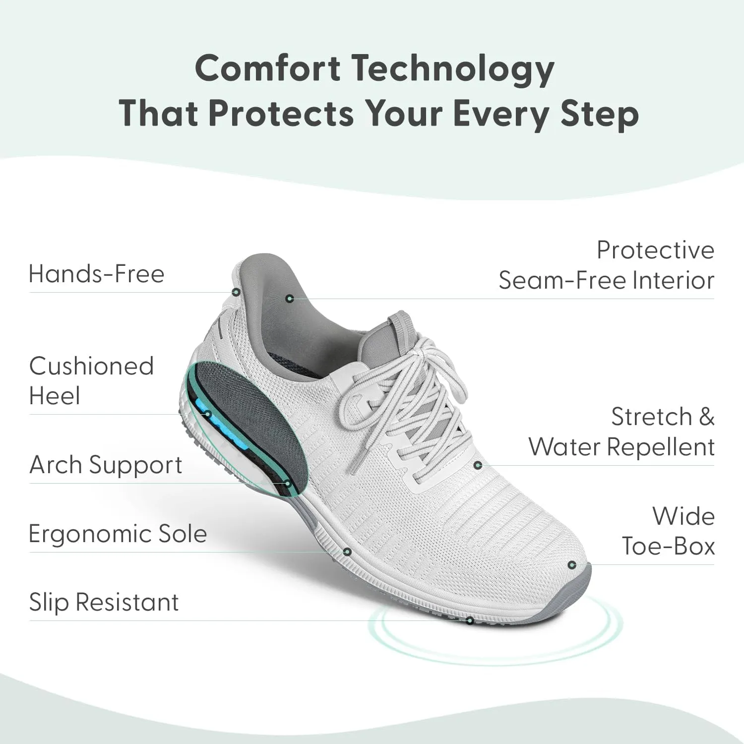 Orthofeet Men's Orthopedic Knit Yari Hands-Free Sneakers