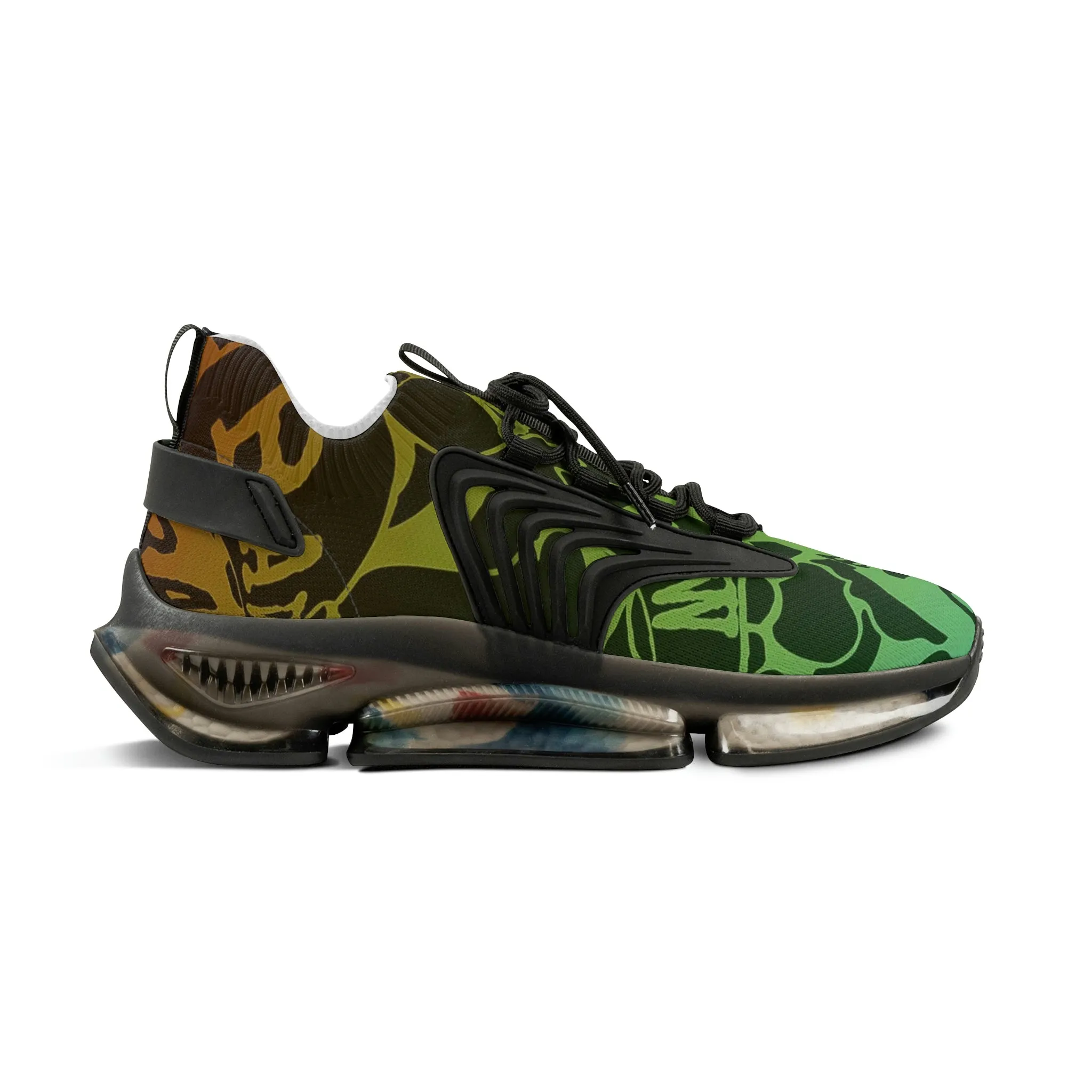 Raw Sushi "moon walker" Sports Sneakers (green/orang camo)