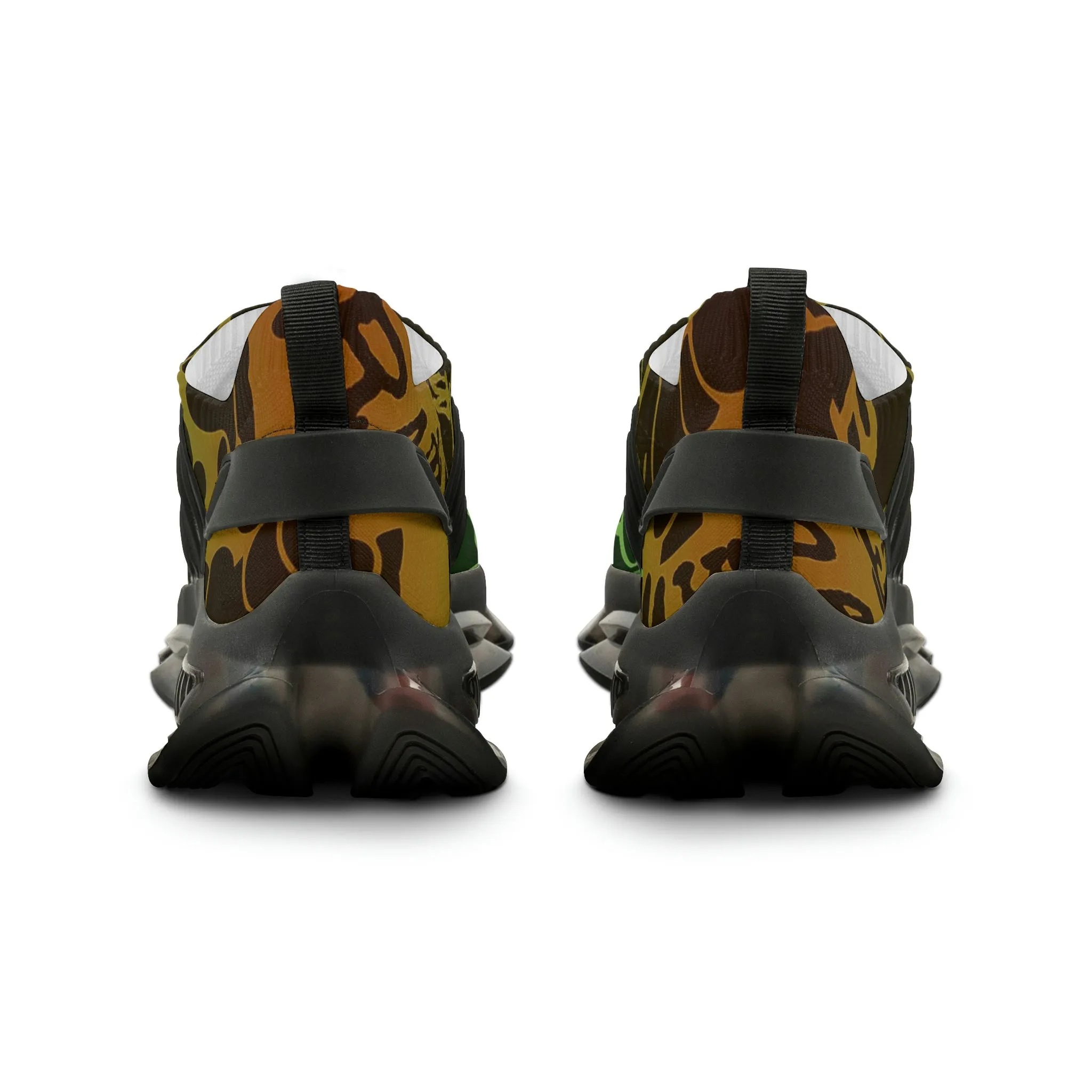 Raw Sushi "moon walker" Sports Sneakers (green/orang camo)