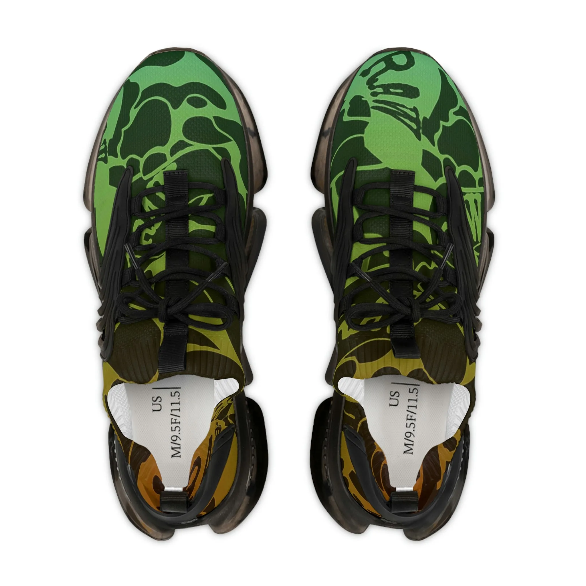 Raw Sushi "moon walker" Sports Sneakers (green/orang camo)