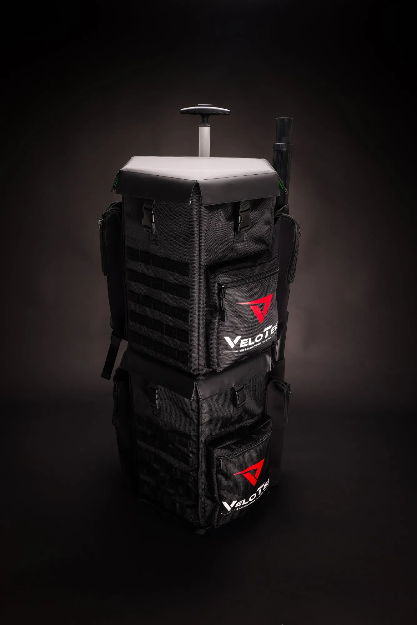 Wheeled VeloTee 2.0 Pro Baseball & Softball Bat Bag Bundle with TANNER TEE